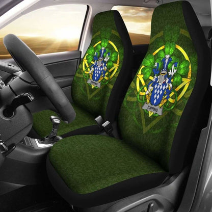 Topping Ireland Car Seat Cover Celtic Shamrock (Set Of Two) 154230 - YourCarButBetter
