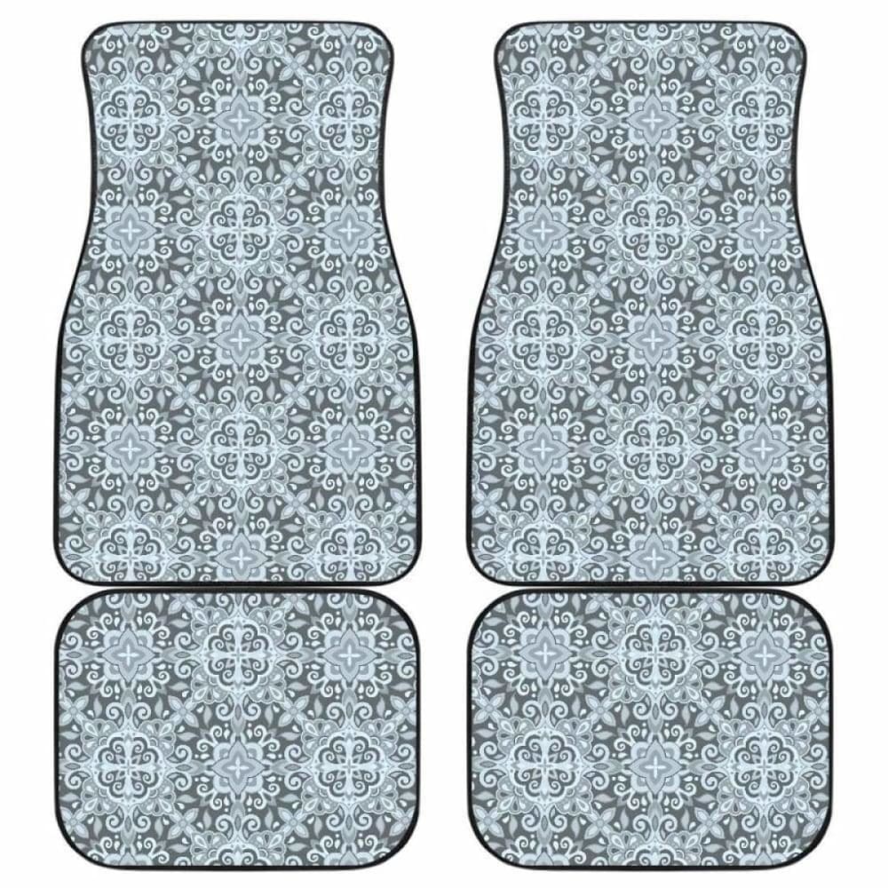Traditional Indian Element Pattern Front And Back Car Mats 094201 - YourCarButBetter