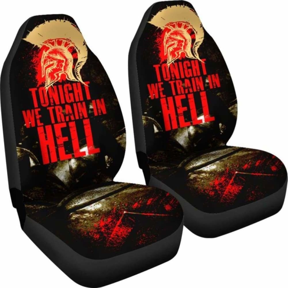 Train In Hell Fitness Car Seat Covers 192609 - YourCarButBetter