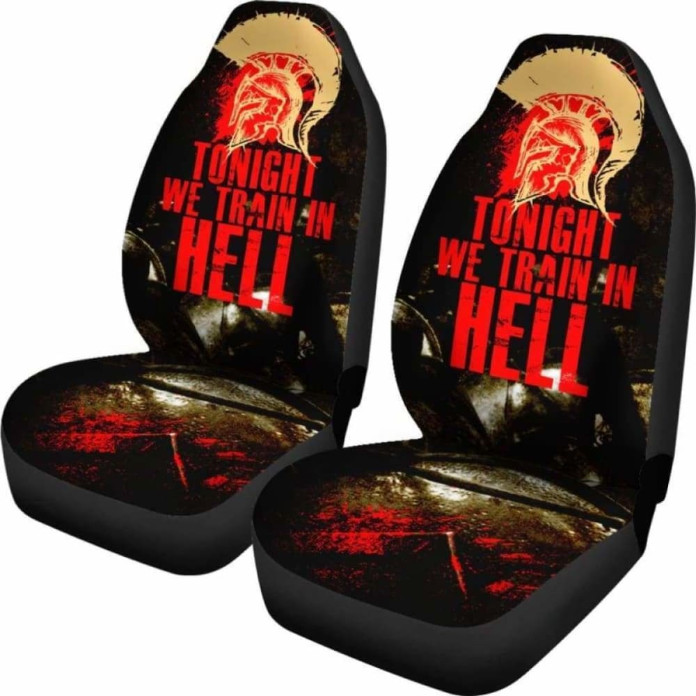 Train In Hell Fitness Car Seat Covers 192609 - YourCarButBetter