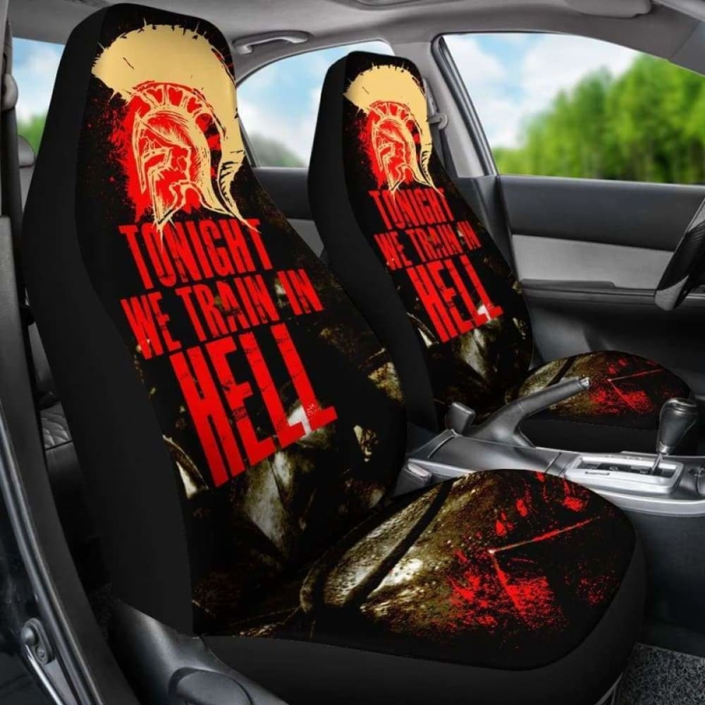 Train In Hell Fitness Car Seat Covers 192609 - YourCarButBetter