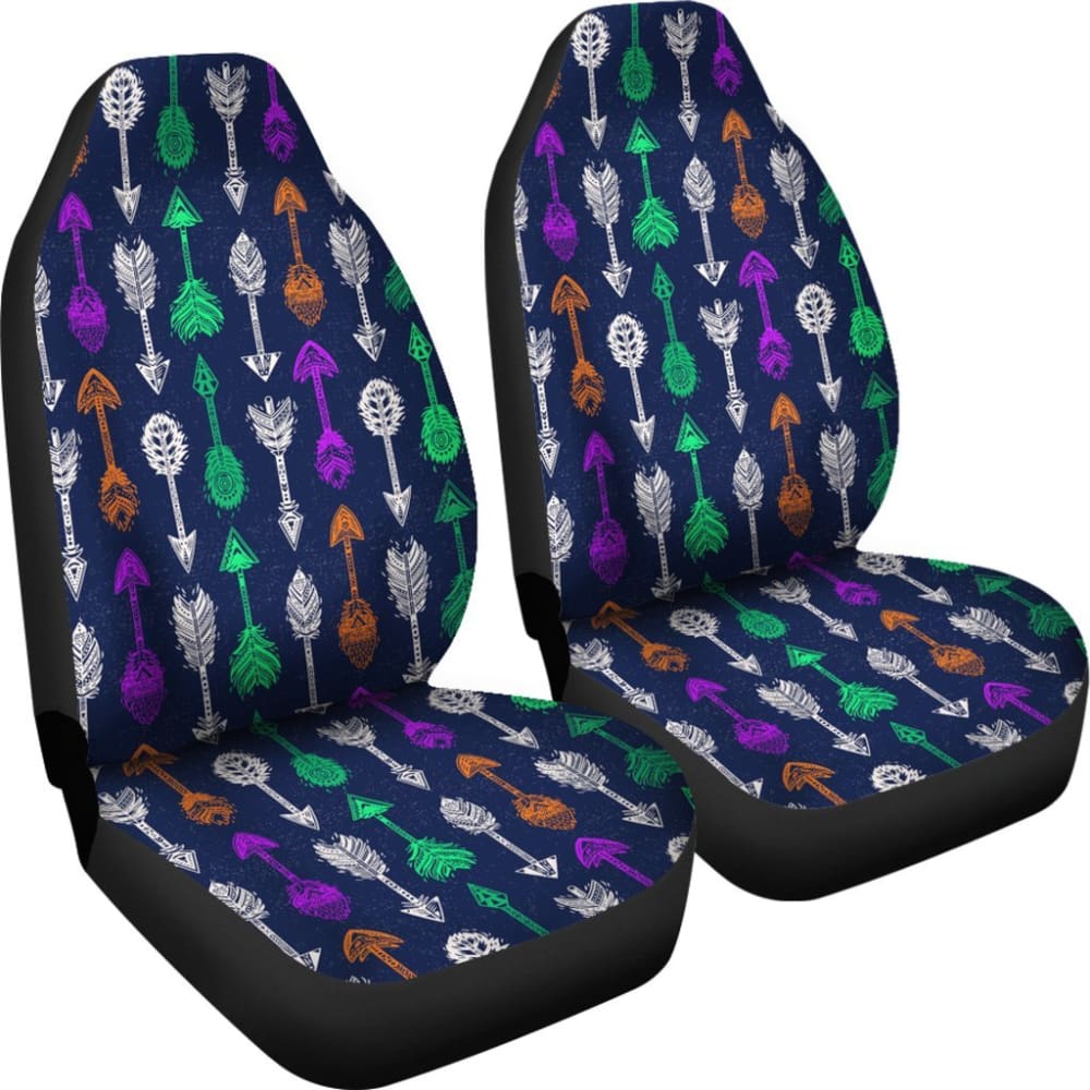 Tribal Aztec Arrows Blue Car Seat Cover 174510 - YourCarButBetter