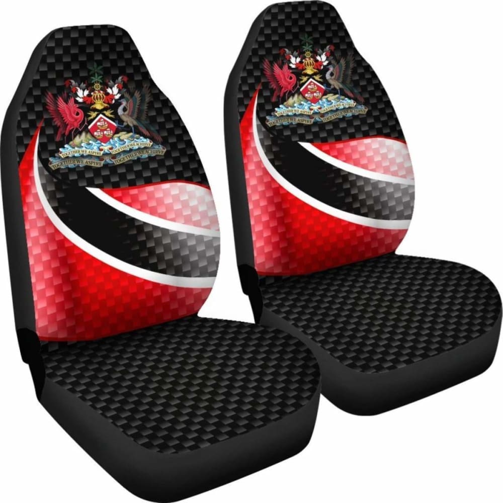 Trinidad And Tobago Car Seat Covers - Trinidad And Tobago Flag And Coat Of Arms - 110424 - YourCarButBetter