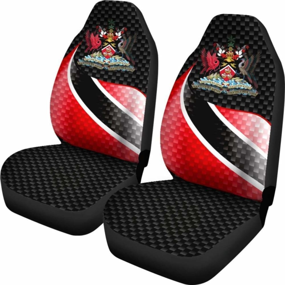 Trinidad And Tobago Car Seat Covers - Trinidad And Tobago Flag And Coat Of Arms - 110424 - YourCarButBetter