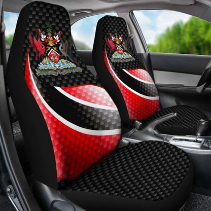 Trinidad And Tobago Car Seat Covers - Trinidad And Tobago Flag And Coat Of Arms - 110424 - YourCarButBetter
