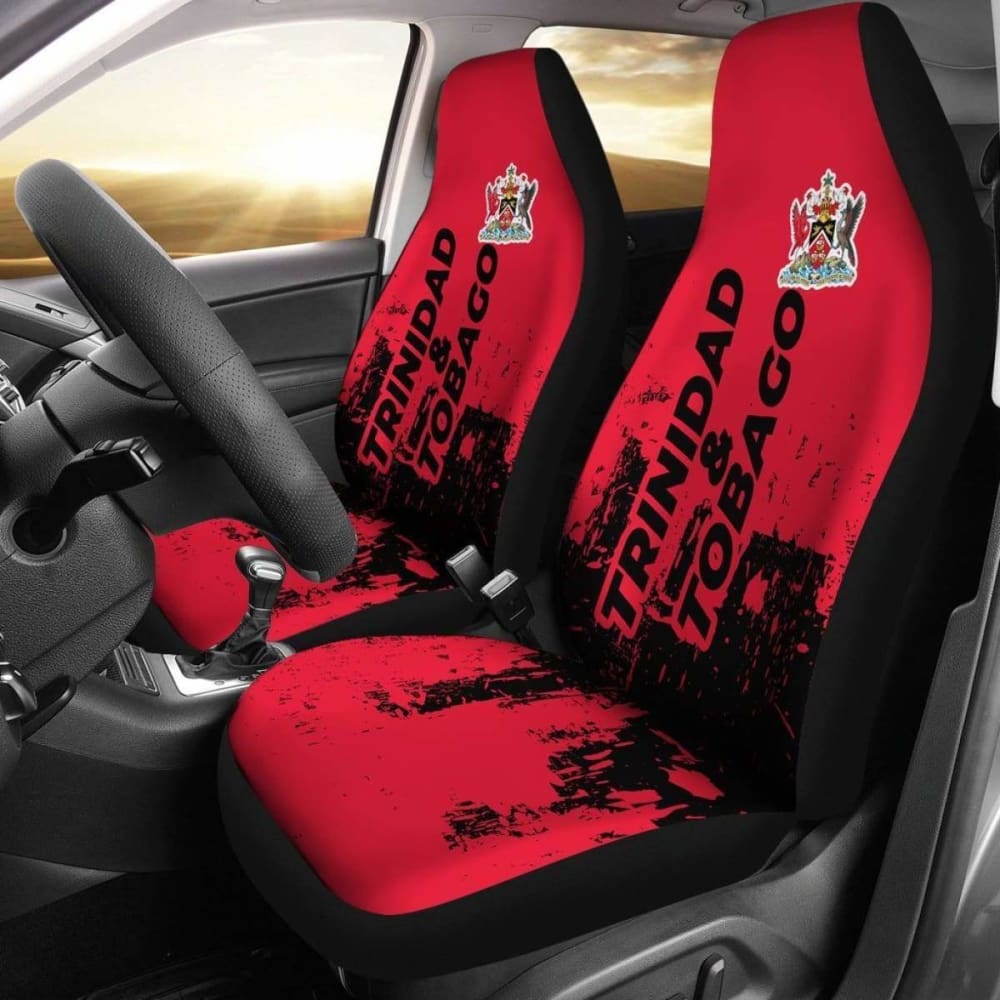 Trinidad & Tobago Car Seat Covers Smudge Style 110424 - YourCarButBetter