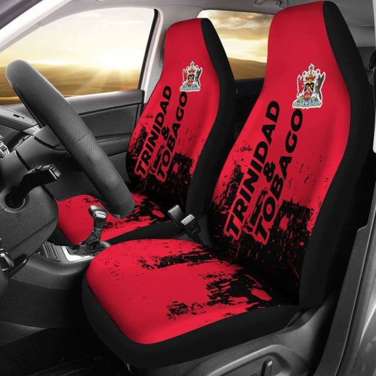 Trinidad & Tobago Car Seat Covers Smudge Style 110424 - YourCarButBetter