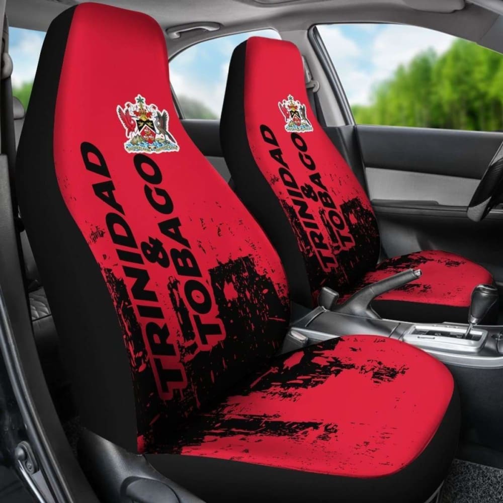 Trinidad & Tobago Car Seat Covers Smudge Style 110424 - YourCarButBetter