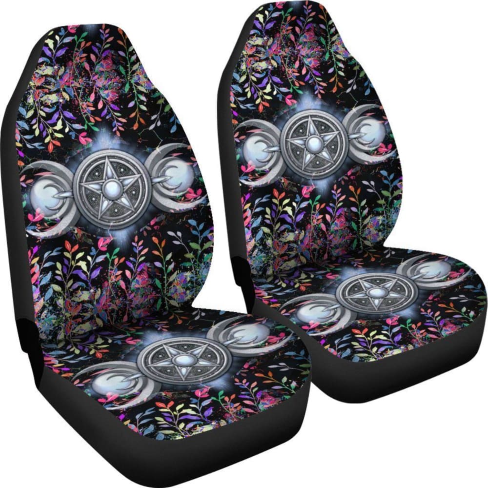 Triple Moon Wicca Car Seat Covers 550317 - YourCarButBetter