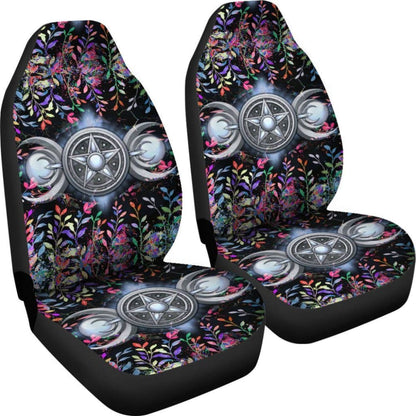 Triple Moon Wicca Car Seat Covers 550317 - YourCarButBetter