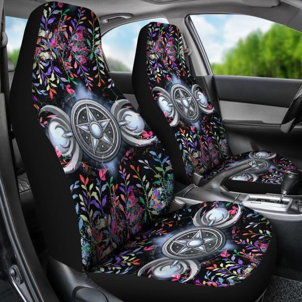 Triple Moon Wicca Car Seat Covers 550317 - YourCarButBetter