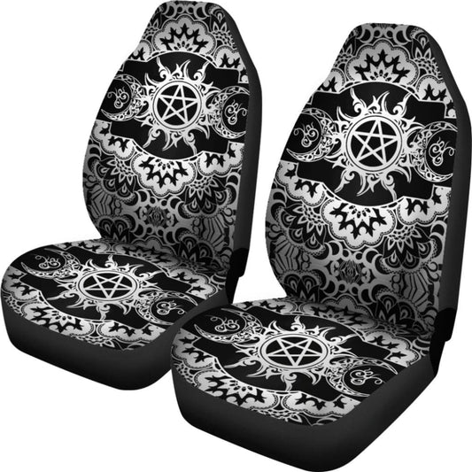 Triple Moon Wicca Car Seat Covers 550317 - YourCarButBetter