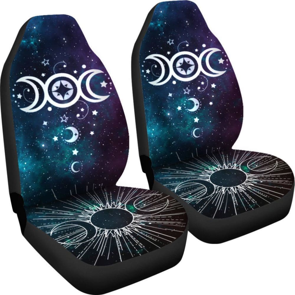 Triple Moon Wicca Car Seat Covers 550317 - YourCarButBetter