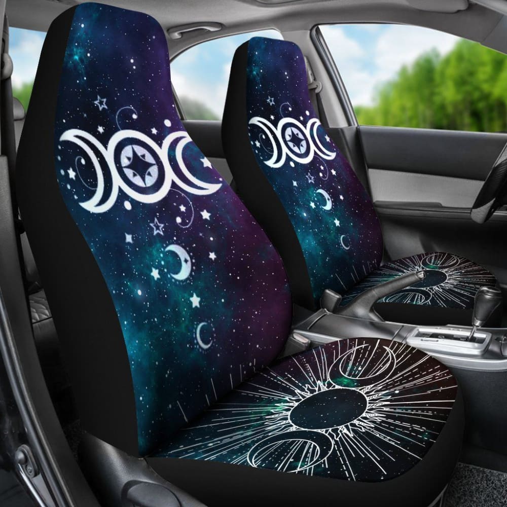 Triple Moon Wicca Car Seat Covers 550317 - YourCarButBetter