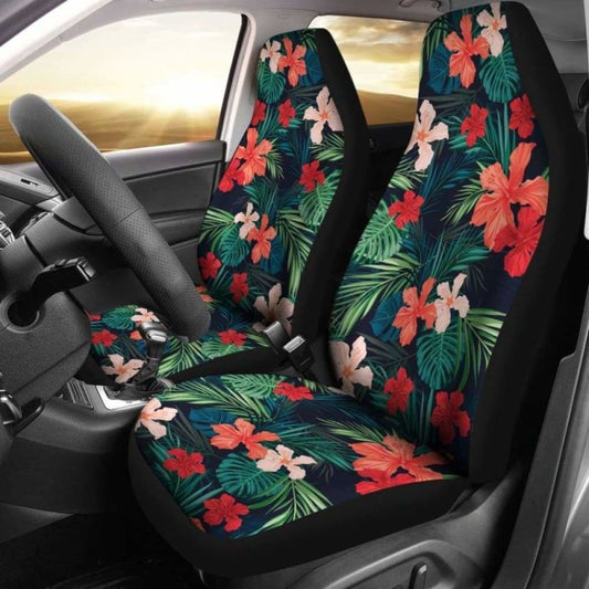 Tropical Flower Car Seat Covers 105905 - YourCarButBetter