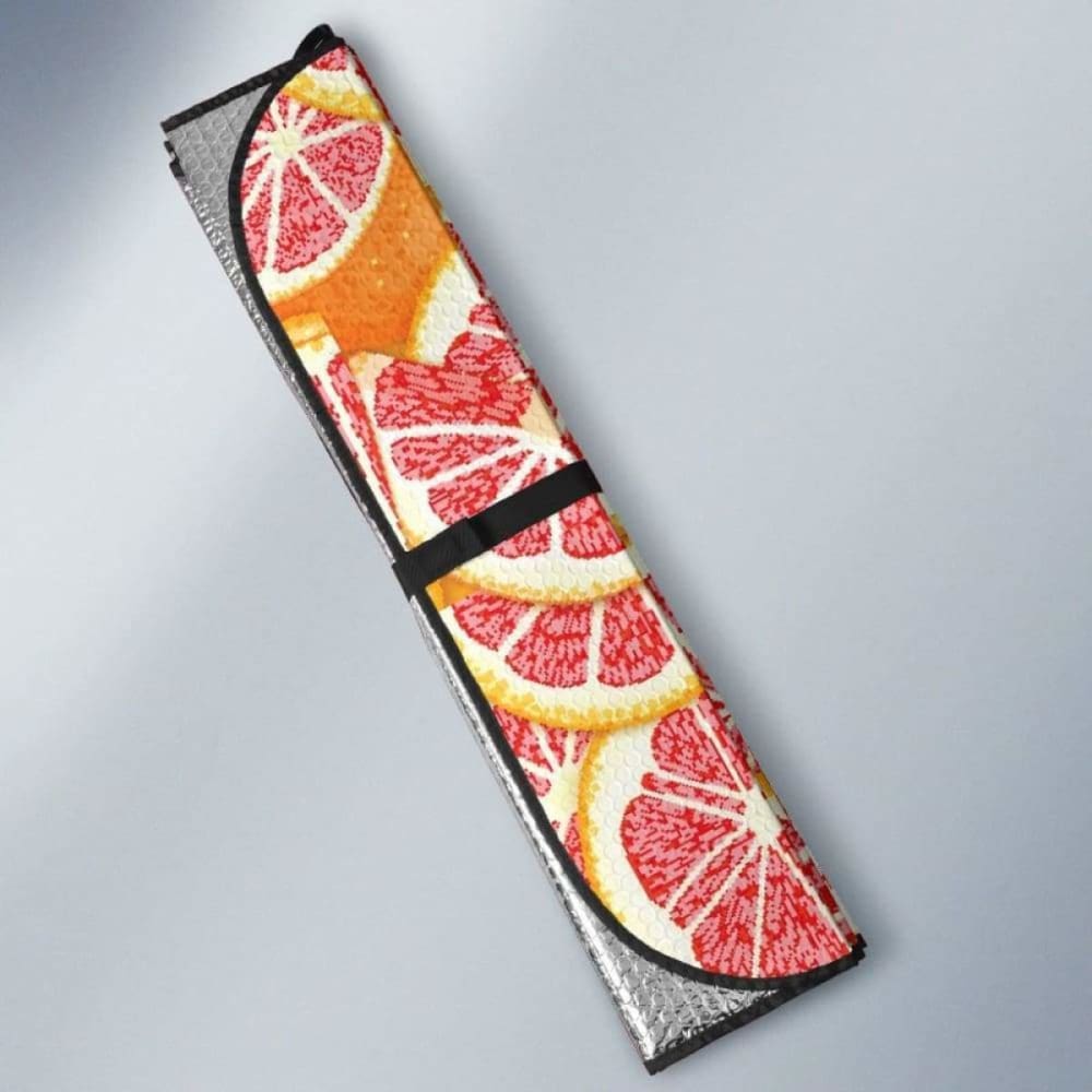 Tropical Grapefruit Pattern Car Auto Sun Shades 182102 - YourCarButBetter