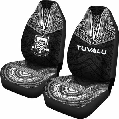 Tulu Car Seat Cover - Tulu Coat Of Arms Polynesian Chief Tattoo Black Version - 10 174914 - YourCarButBetter