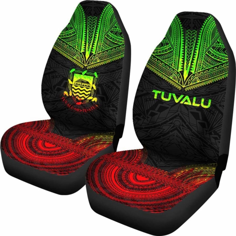 Tulu Car Seat Cover - Tulu Coat Of Arms Polynesian Chief Tattoo Reggae Version - 10 174914 - YourCarButBetter