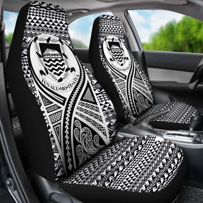 Tulu Car Seat Cover - Tulu Coat Of Arms Polynesian Tattoo Black - 9 174914 - YourCarButBetter