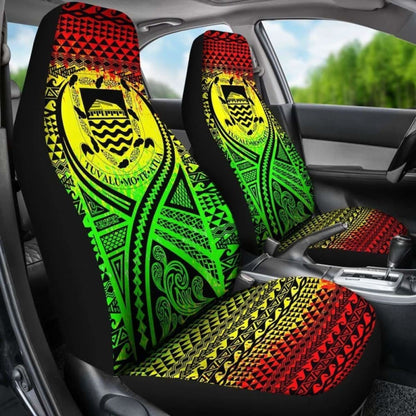 Tulu Car Seat Cover - Tulu Coat Of Arms Polynesian Tattoo Reggae - 9 174914 - YourCarButBetter