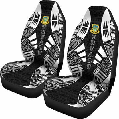 Tulu Car Seat Covers - Tulu Coat Of Arms Polynesian Tattoo Black - 9 174914 - YourCarButBetter