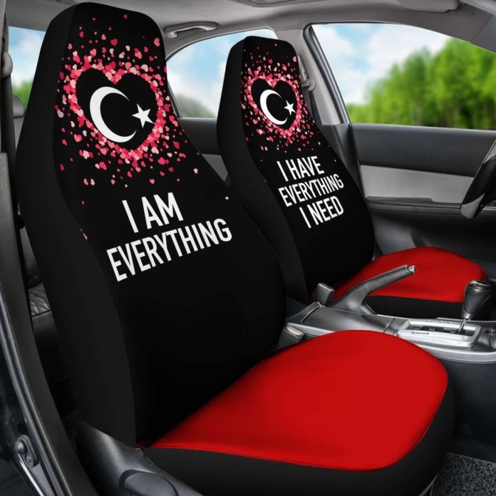 Turkey Car Seat Covers Couple Valentine Everthing I Need (Set Of Two) 153908 - YourCarButBetter