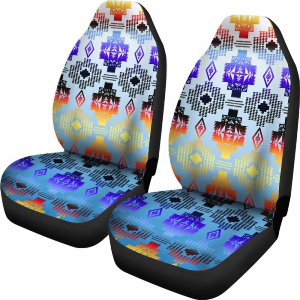 Turquoise Horizon Car Seat Covers 105905 - YourCarButBetter