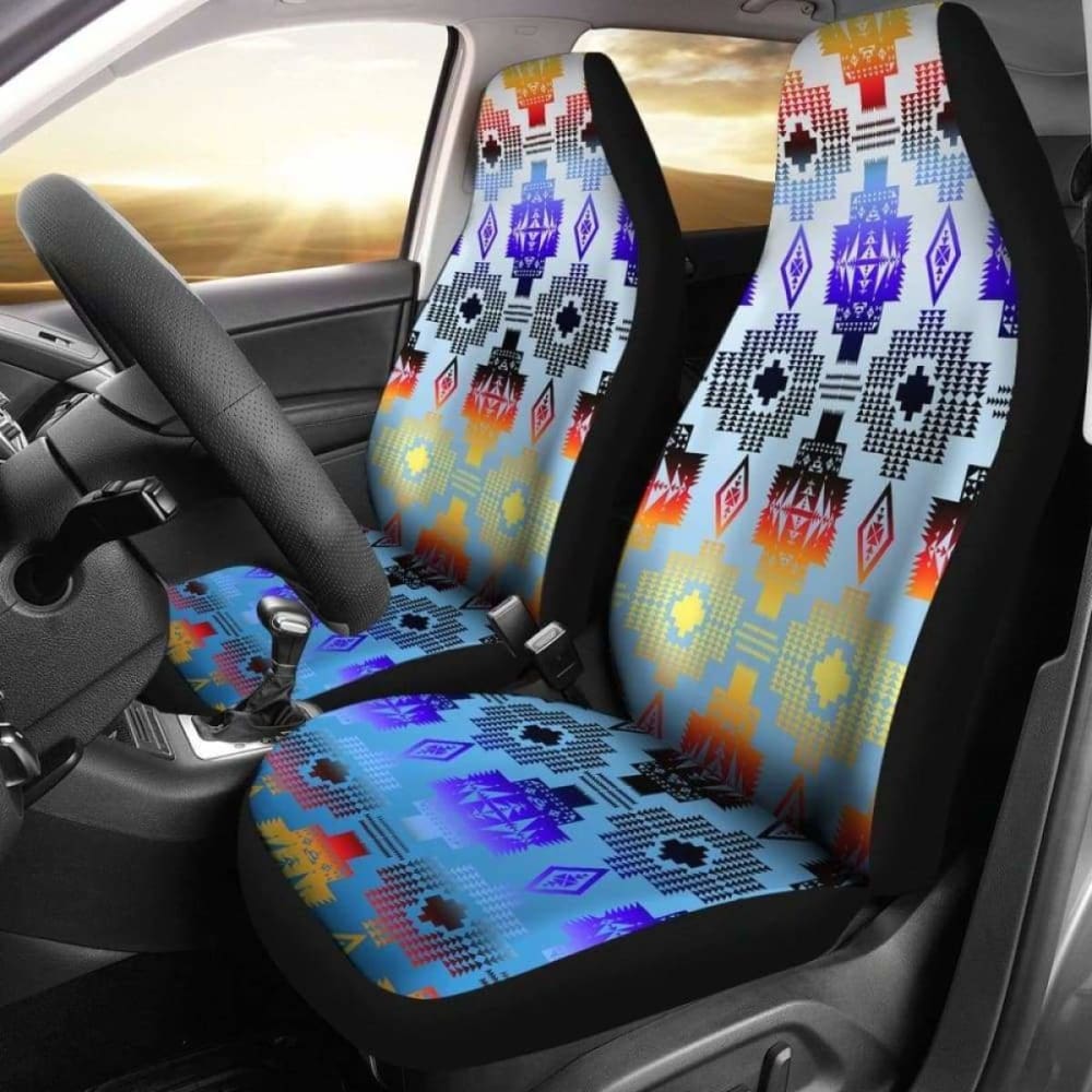 Turquoise Horizon Car Seat Covers 105905 - YourCarButBetter