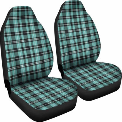 Turquoise Plaid Car Seat Covers 105905 - YourCarButBetter