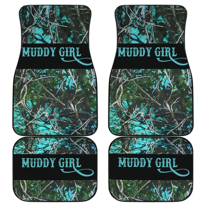 Turquoise Serenity Muddy Girl Car Floor Mats 211102