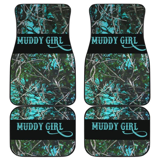 Turquoise Serenity Muddy Girl Car Floor Mats 211102