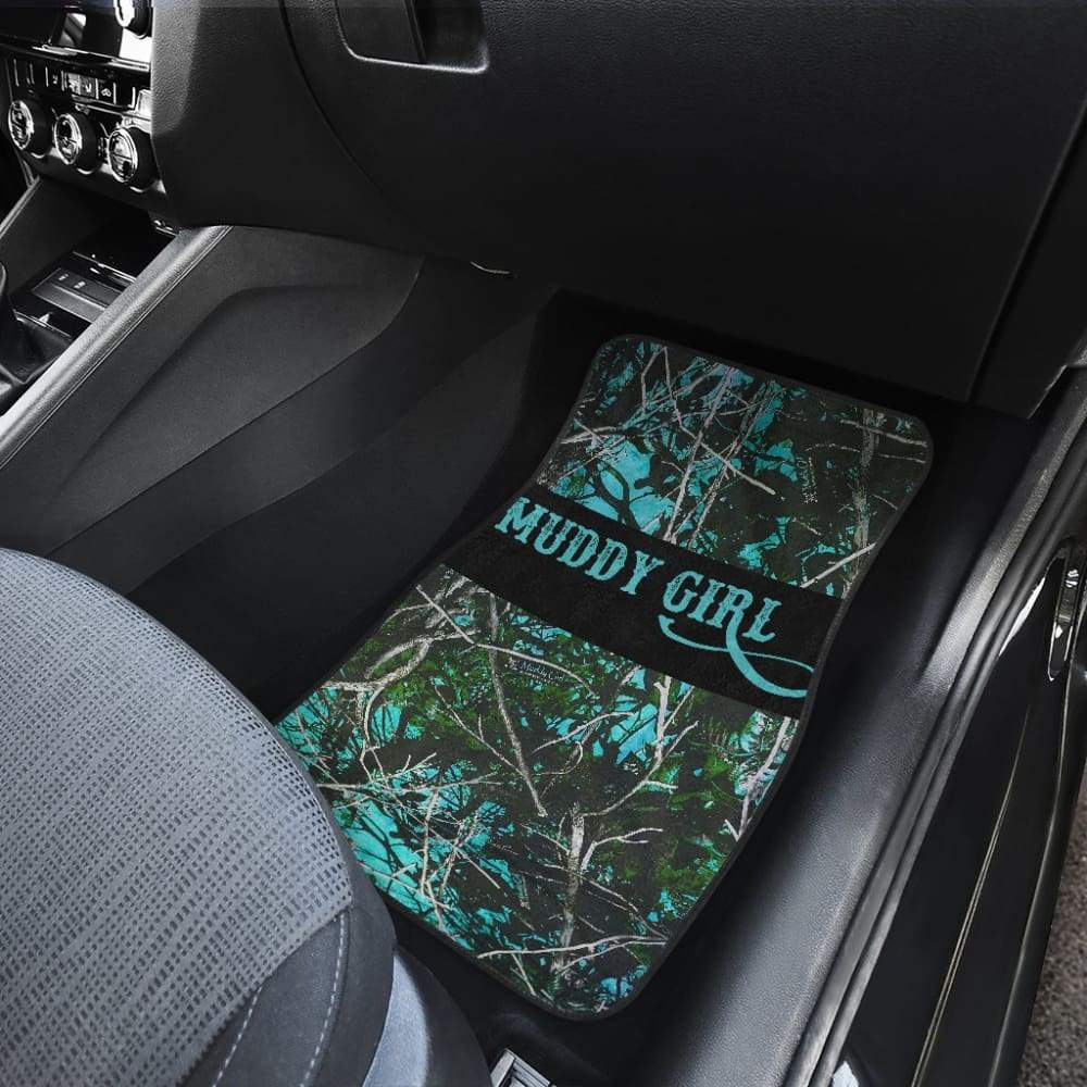 Turquoise Serenity Muddy Girl Car Floor Mats 211102