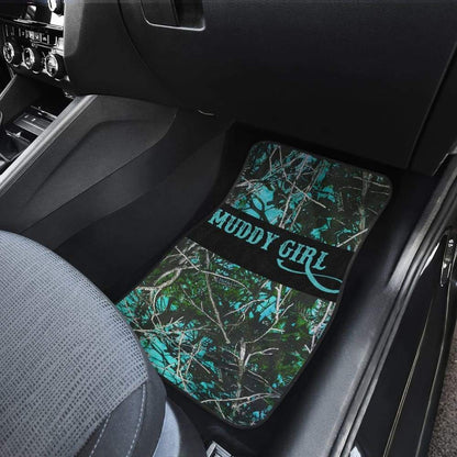 Turquoise Serenity Muddy Girl Car Floor Mats 211102