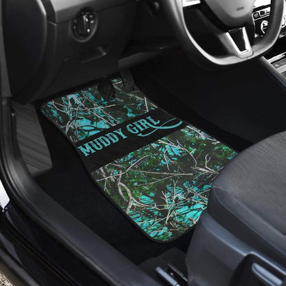 Turquoise Serenity Muddy Girl Car Floor Mats 211102
