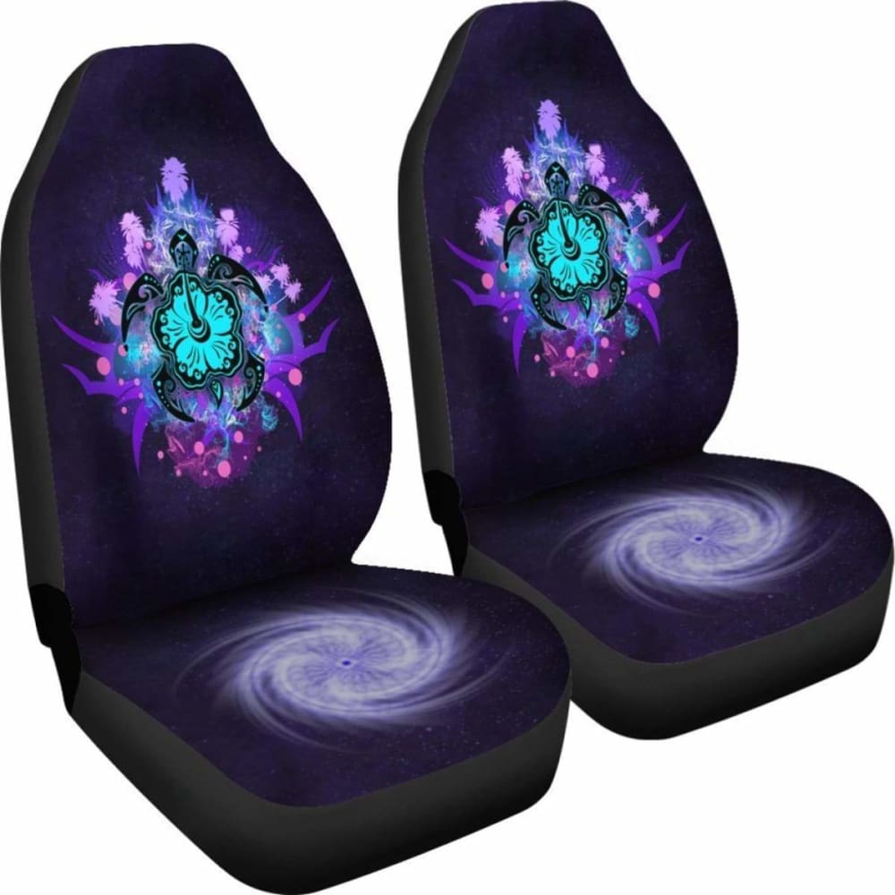 Turtle And Hibiscus Car Seat Covers 01 - New 091114 - YourCarButBetter