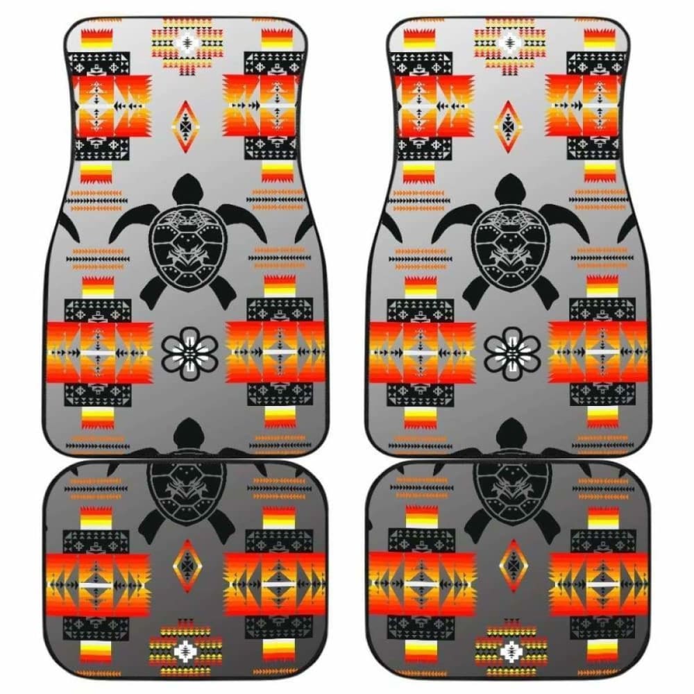 Turtle Car Mats Gray Front And Back Car Mats (Set Of 4) 091814 - YourCarButBetter
