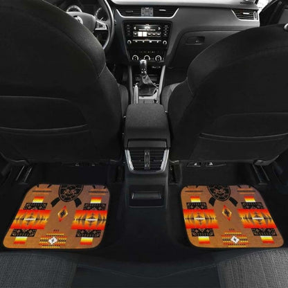 Turtle Dark Blue Orange Car Floor Mats 091114 - YourCarButBetter