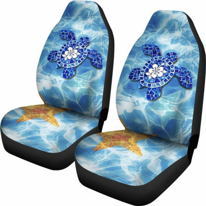Turtle Hawaiian Car Seat Covers Set Of 2 091814 02 - YourCarButBetter