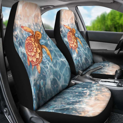 Turtle Hawaiian Car Seat Covers Set Of 2 091814 05 - YourCarButBetter