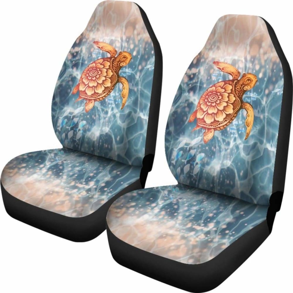 Turtle Hawaiian Car Seat Covers Set Of 2 091814 05 - YourCarButBetter