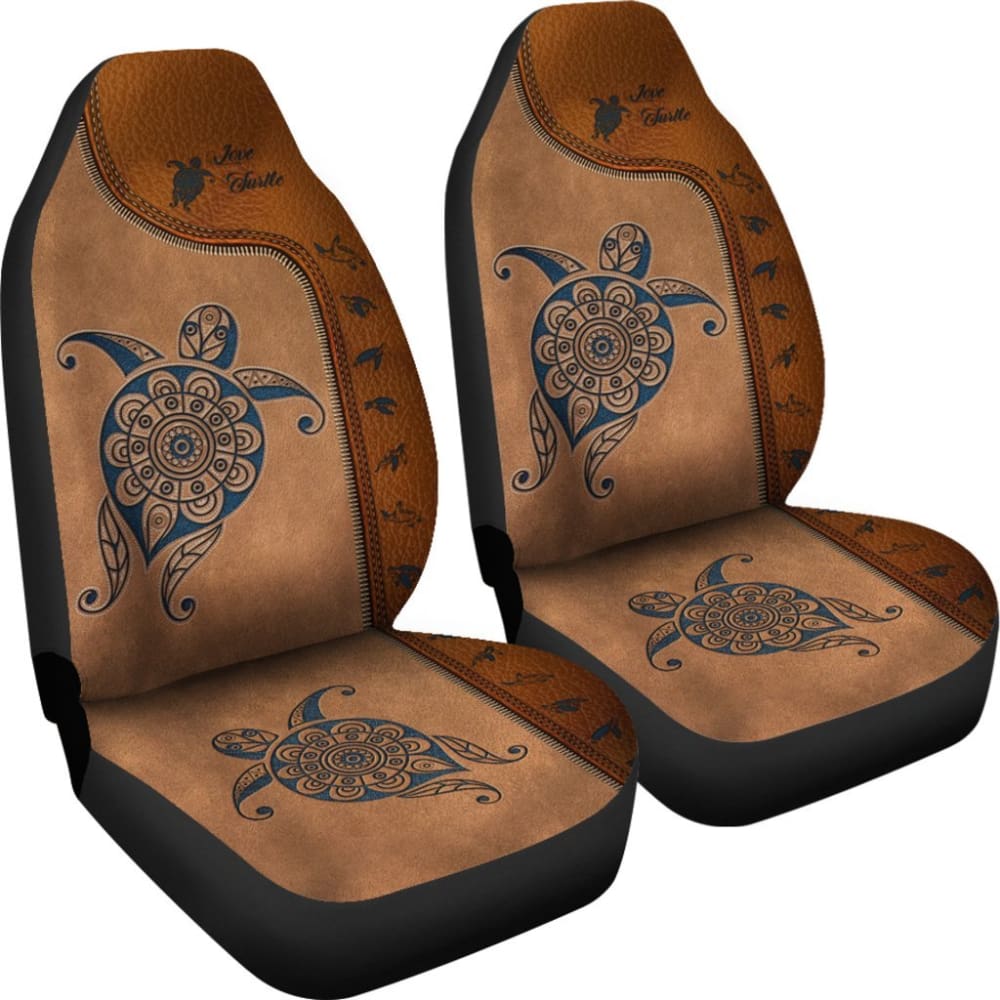 Turtle Leather Car Seat Covers 101819 - YourCarButBetter