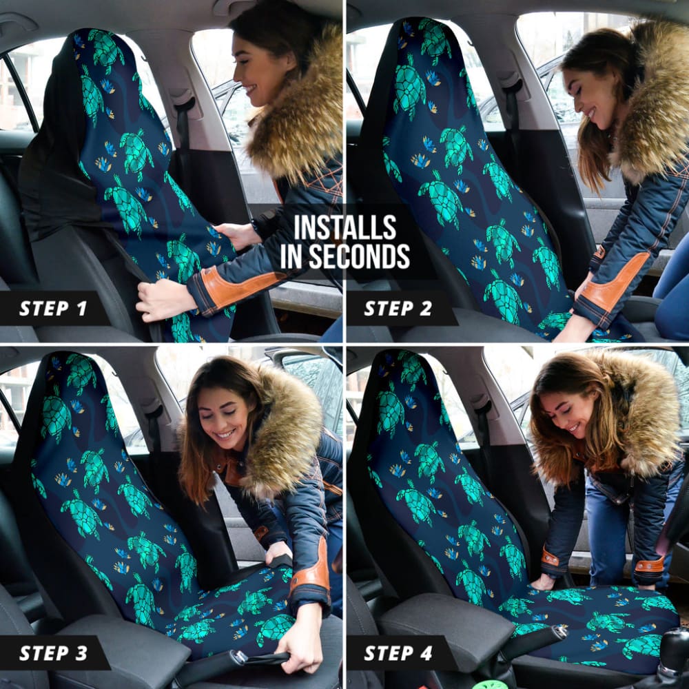 Turtle Love Car Seat Covers 210501 - YourCarButBetter