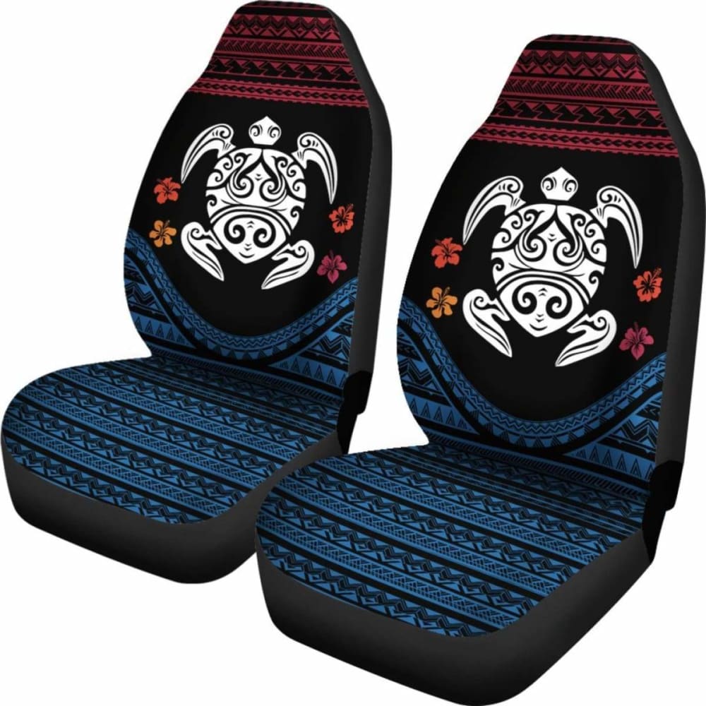 Turtle Polynesian Hawaiian Car Seat Covers Set Of 2 091814 06 - YourCarButBetter