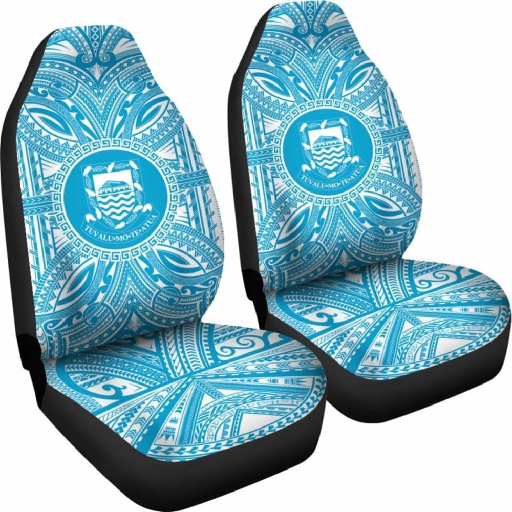 Tuvalu Car Seat Cover - Tuvalu Coat Of Arms Polynesian Flag Color 105905 - YourCarButBetter
