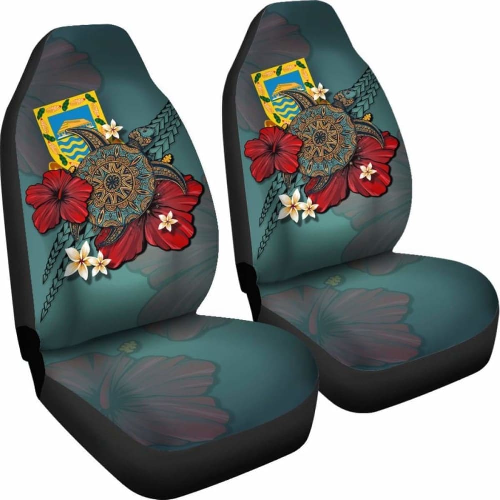 Tuvalu Car Seat Covers Blue Turtle Tribal Amazing 091114 - YourCarButBetter