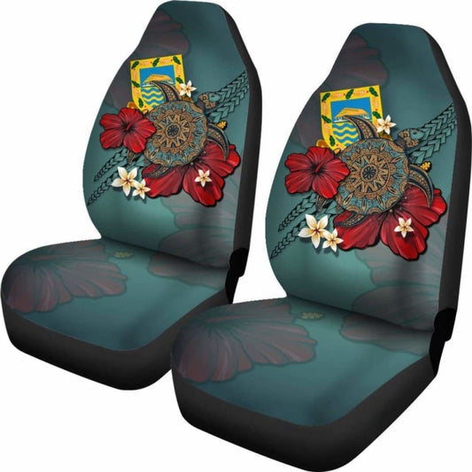 Tuvalu Car Seat Covers Blue Turtle Tribal Amazing 091114 - YourCarButBetter
