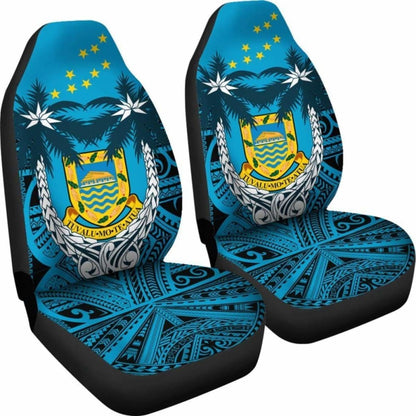 Tuvalu Car Seat Covers - Tuvalu Flag Coat Of Arms Coconut - Amazing 1 105905 - YourCarButBetter