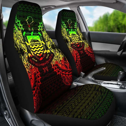 Tuvalu Polynesia Car Seat Cover Map Reggae 105905 - YourCarButBetter