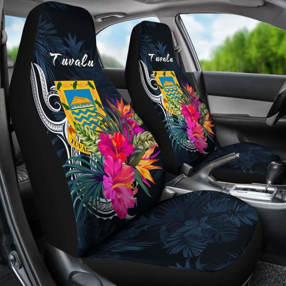 Tuvalu Polynesian Car Seat Covers - Tropical Flower - 105905 - YourCarButBetter
