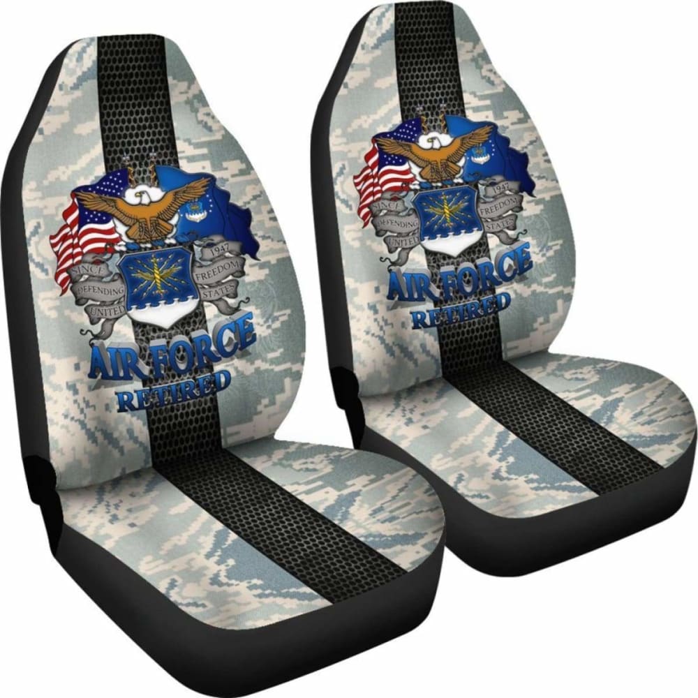 U.S Air Force Retired Car Seat Covers 154230 - YourCarButBetter
